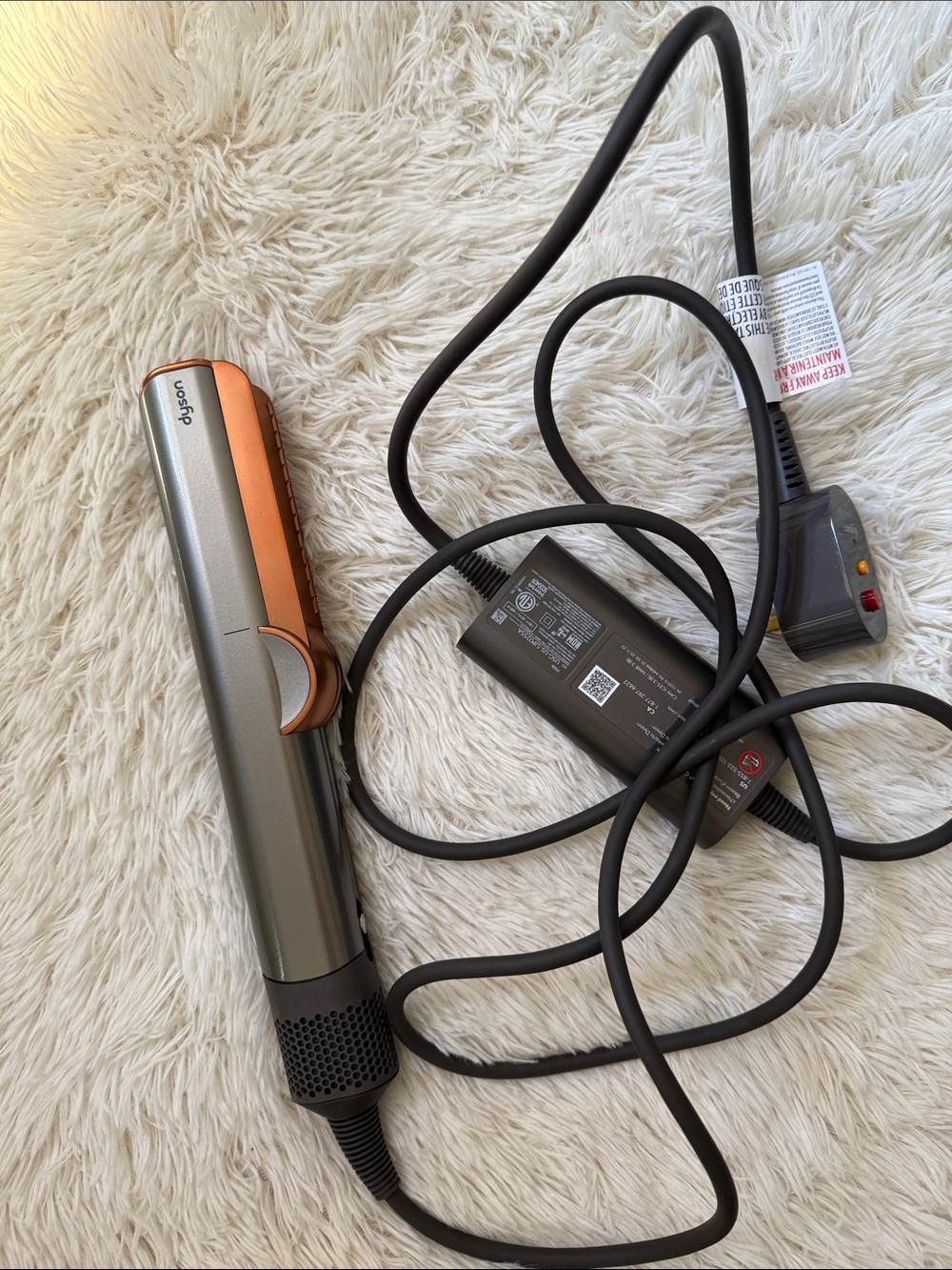 Dyson Corrale Hair Straightener in Silver and Copper Accents